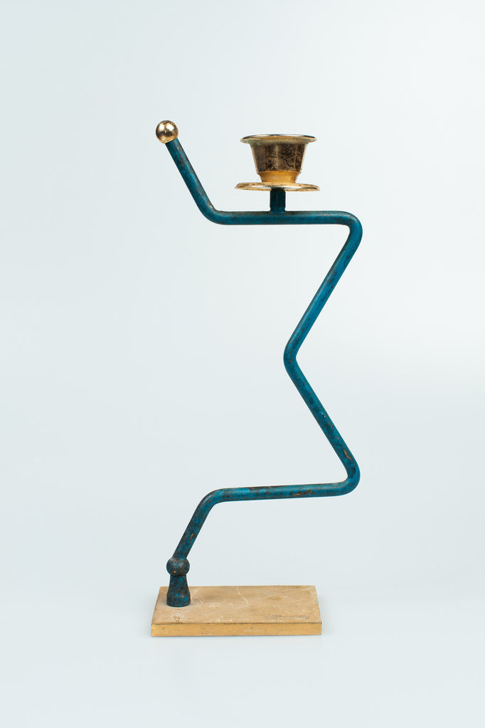 Rare Vintage Brass Candlebra 24ct Gold