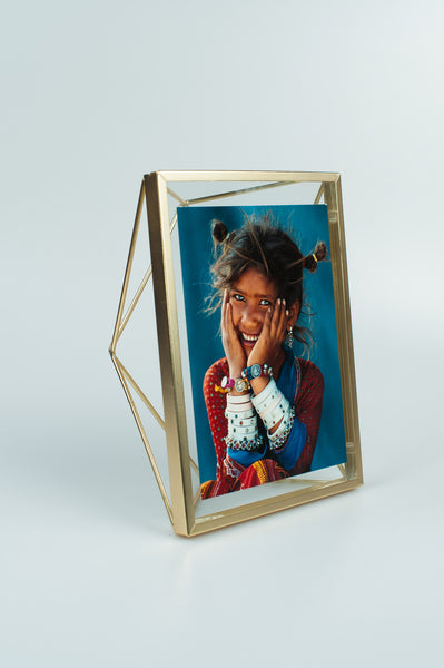 Geometric Metal Picture Frame